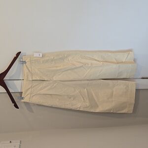 GAP Pants, Wide Leg, Cream Khaki. Size 0